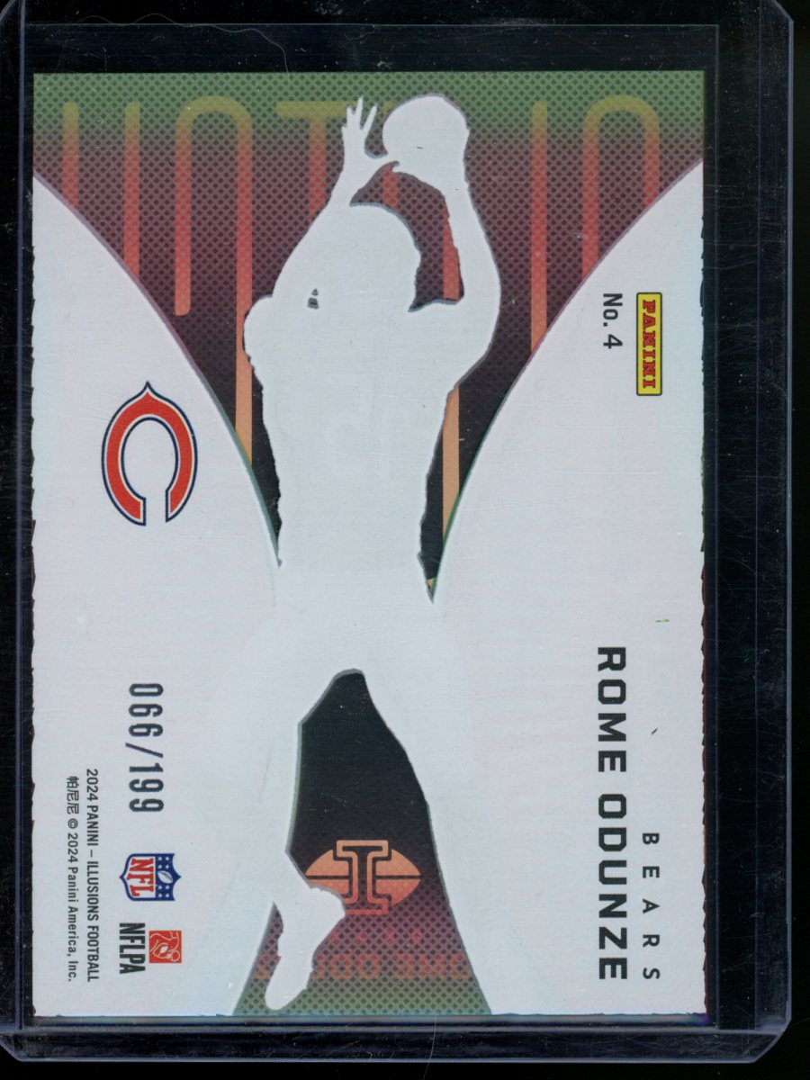 2024 Panini Illusions Rome Odunze #No. 4 066/199 RC Football