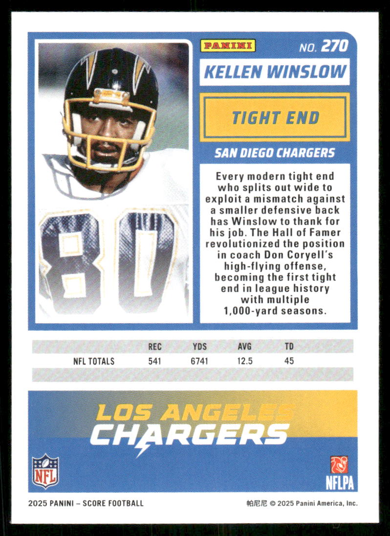 2025 Score A Treat Kellen Winslow #270 Football
