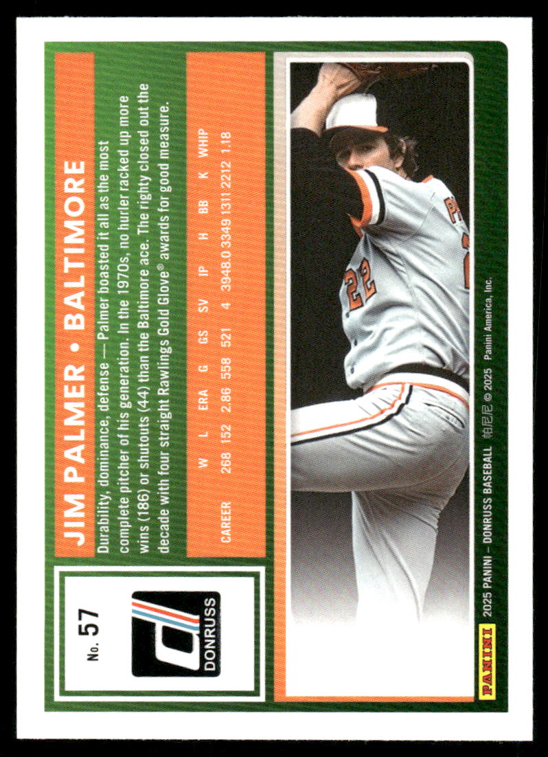 2025 Donruss Jim Palmer #57 Baseball
