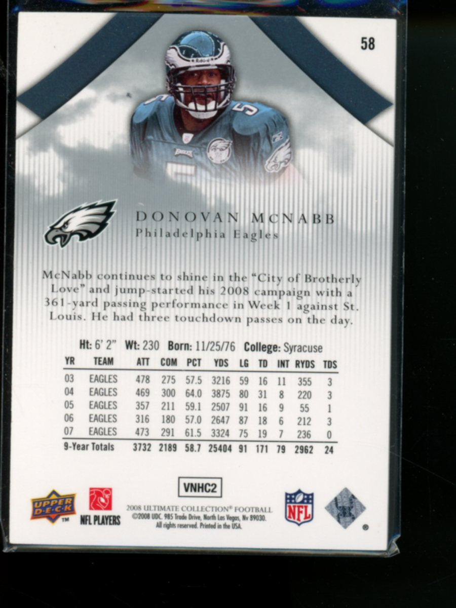 2008 Upper Deck Ultimate Collection Donovan McNabb #58 268/275 Football