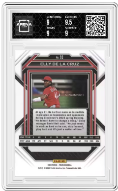 2023 Panini Prizm Elly De La Cruz #92 Baseball Arena Club 9