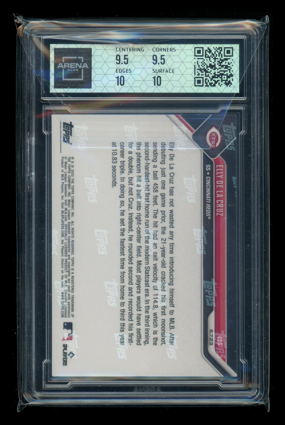 2023 Topps Now Elly De La Cruz #400 Baseball Arena Club 10