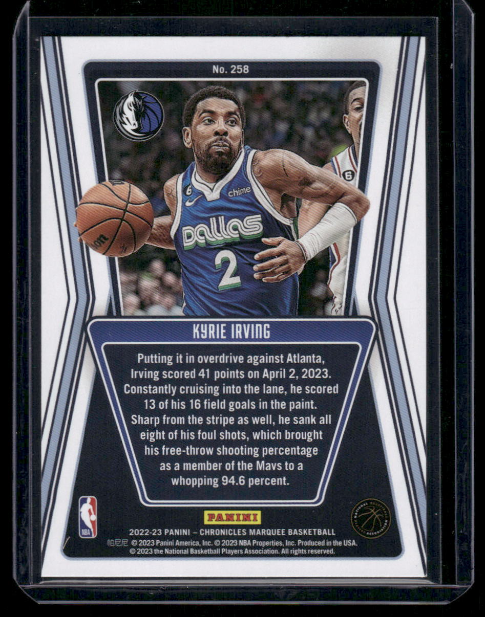 2022-23 Panini Chronicles Marquee Kyrie Irving #258 Basketball