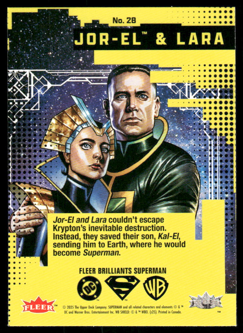 2025 Fleer Brilliants Superman Lara Jor-El #28