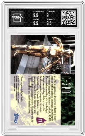 1993 Topps Star Wars Galaxy C-3PO #11 Arena Club 9.5