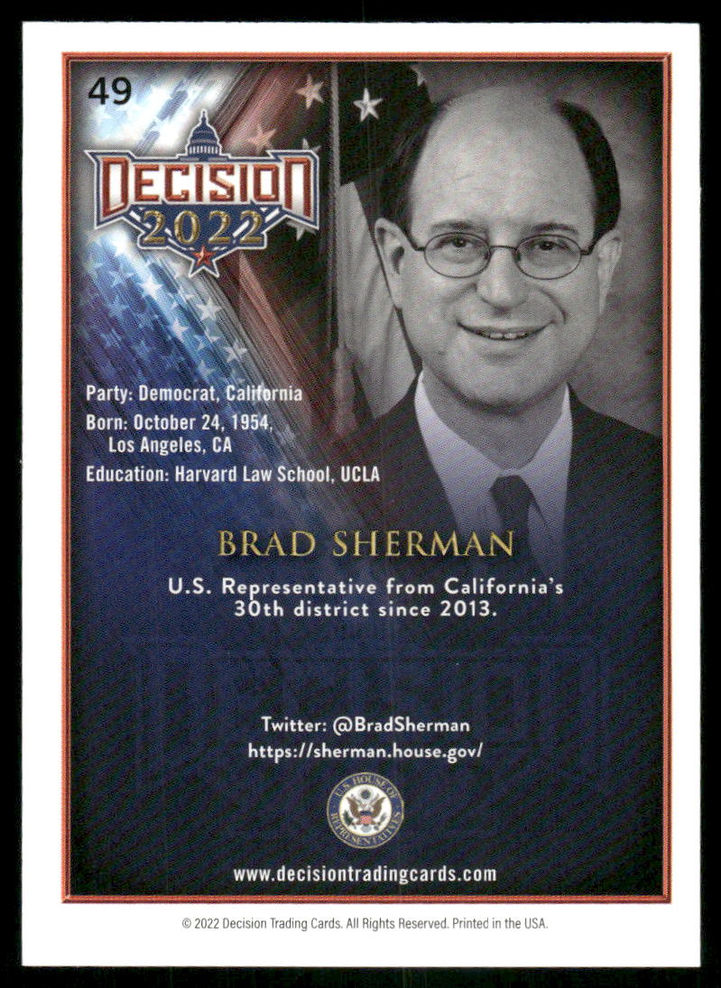 2022 Decision Brad Sherman #49