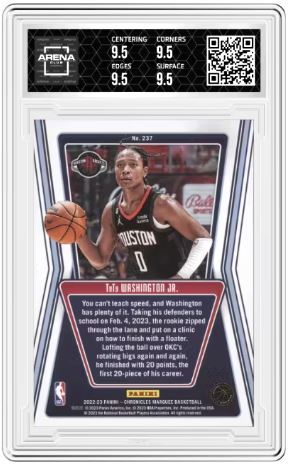 2022-23 Panini Chronicles Tyty Washington Jr. #237 Marquee Arena Club 9.5