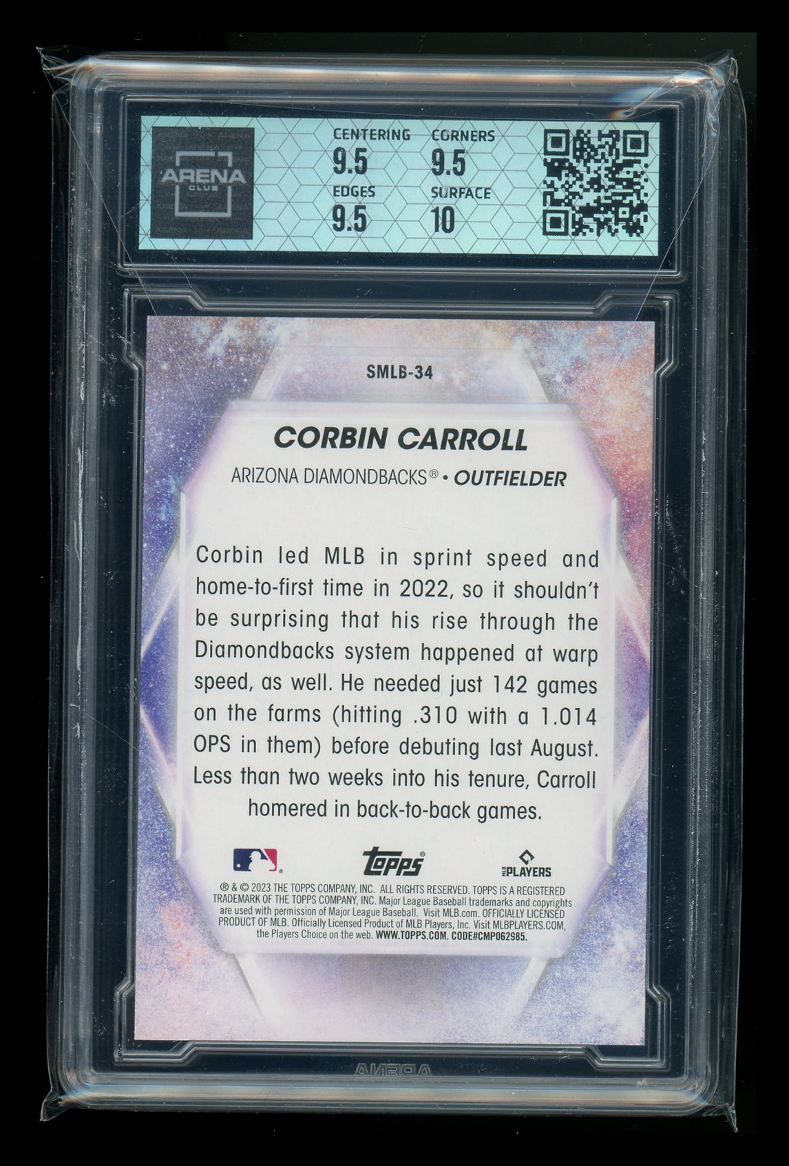 2023 Topps Stars of MLB Corbin Carroll #SMLB-34 RC Baseball Arena Club 10