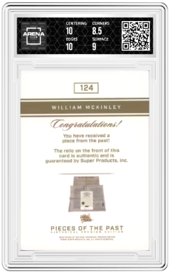 2023 Pieces of the Past William McKinley Flag Mirror Promo Relic 08/45 #1242