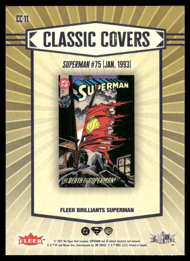 2025 Fleer Brilliants Superman Classic Covers #CC-11