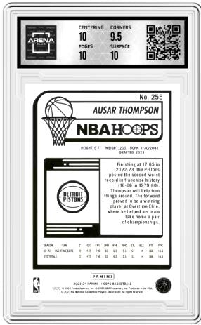 2023-24 Panini NBA Hoops Ausar Thompson #255 Basketball Arena Club 10