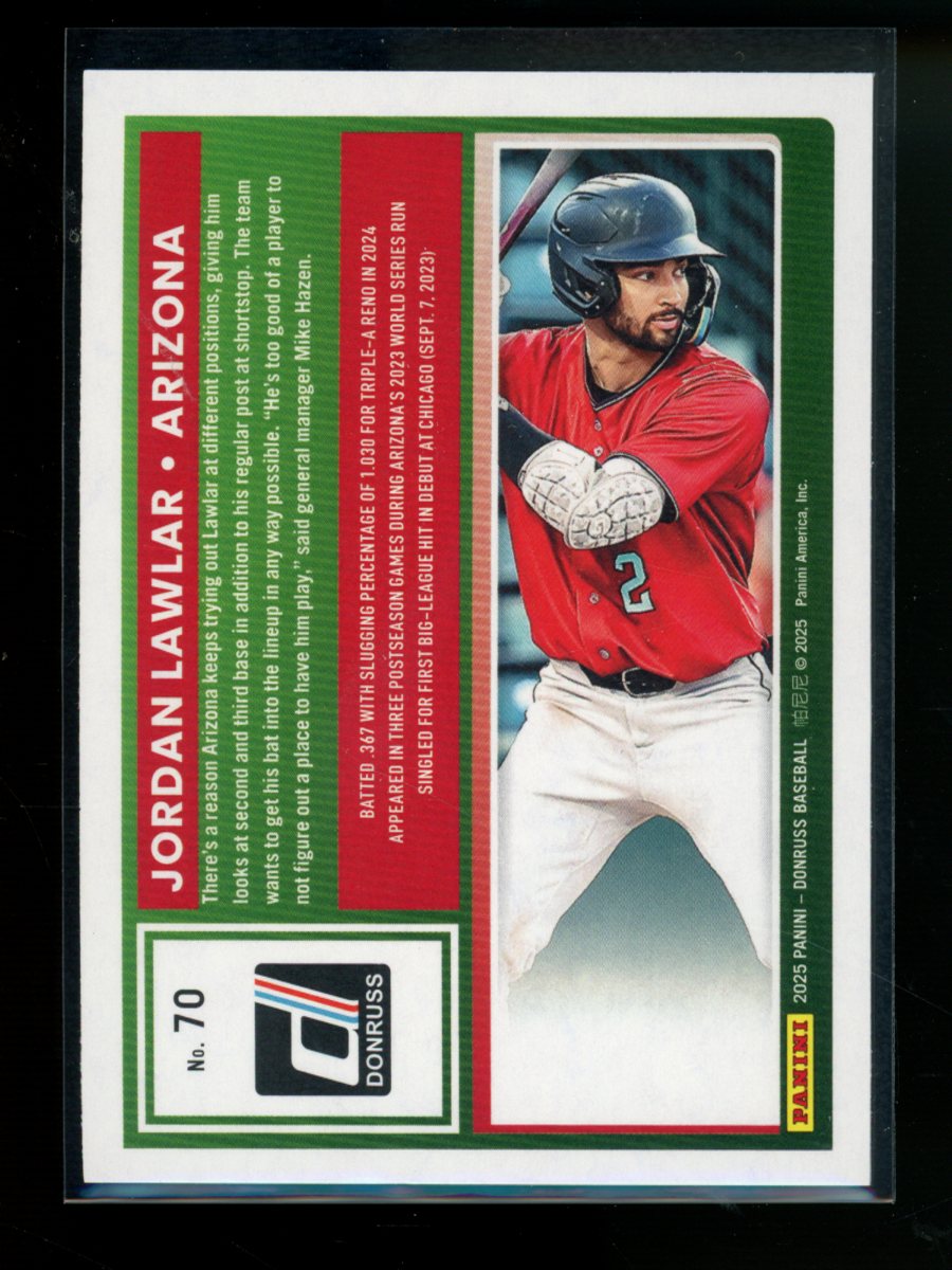 2025 Donruss Jordan Lawlar #70 Rockets Baseball
