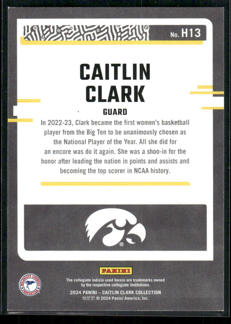 2024 Panini Donruss Highlights Caitlin Clark #H13 Basketball