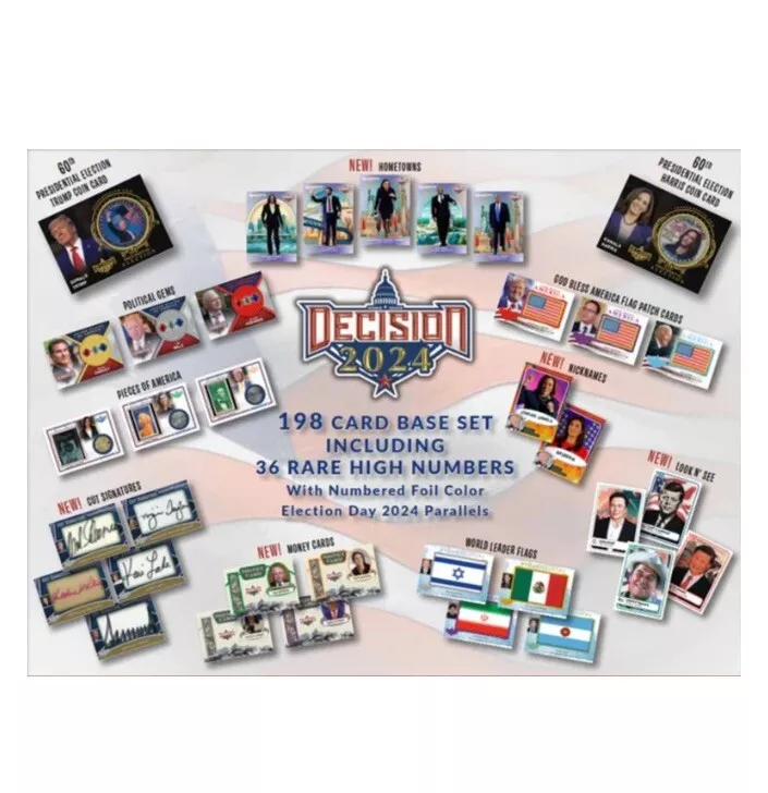 2024 Leaf Decision Political Trading Cards Sealed Hobby Box