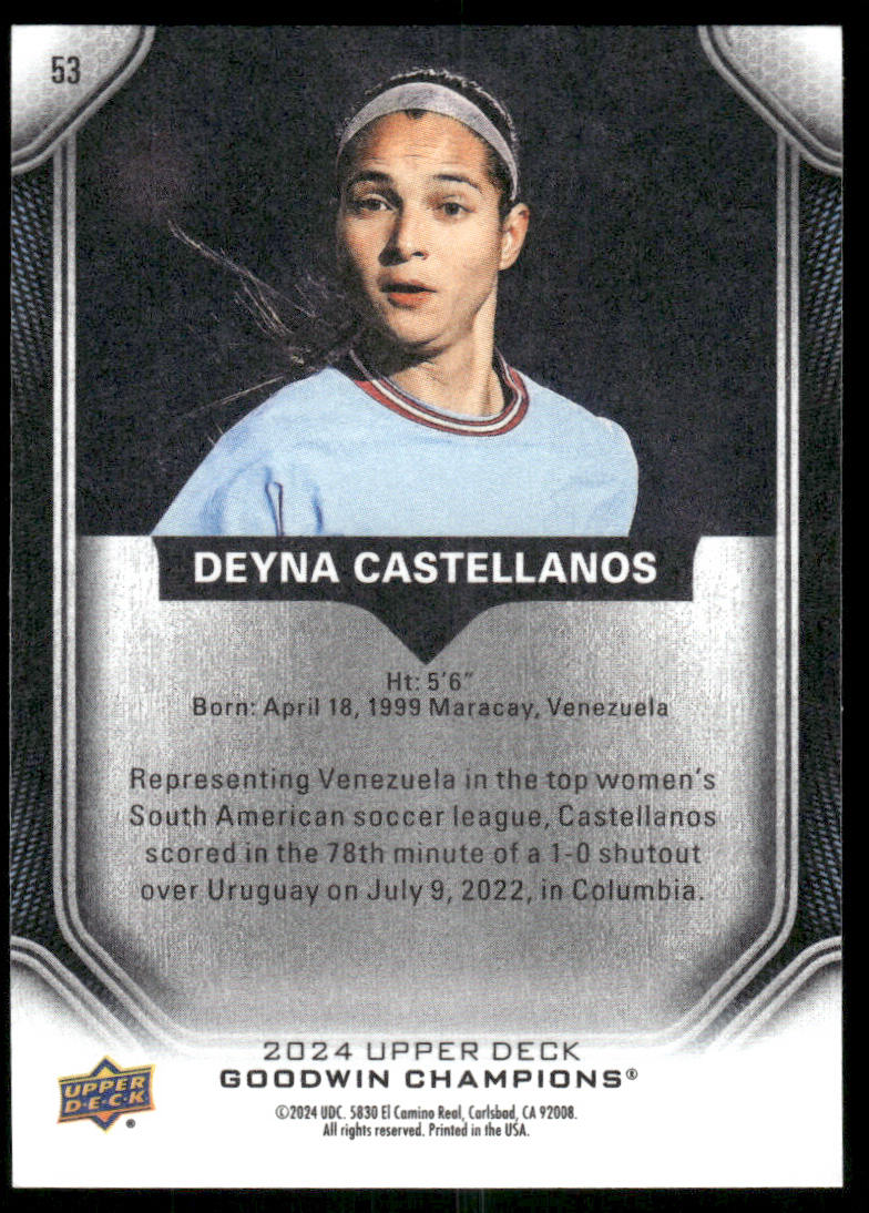 2024 Upper Deck Goodwin Champions Deyna Castellanos #53 Soccer