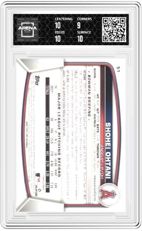 2023 Topps Bowman Shohei Ohtani #51 Baseball AC 9.5