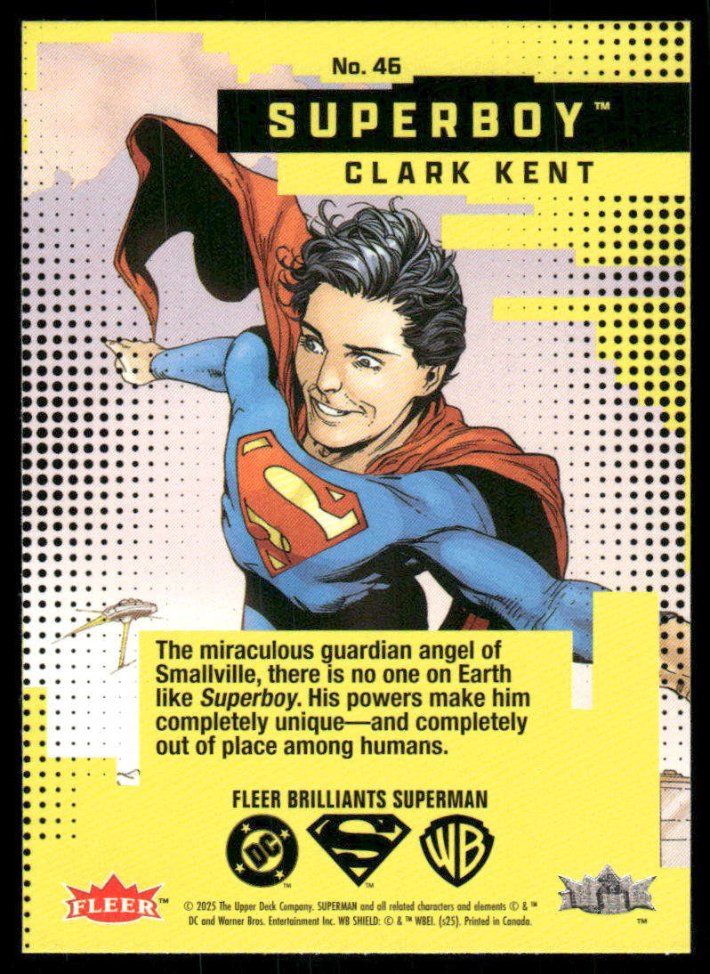 2025 Fleer Brilliants Superman Superboy Clark Kent #46