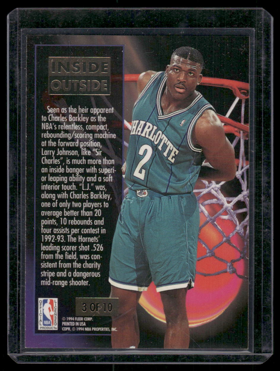 1993-94 Fleer Ultra Inside Outside Larry Johnson #3 of 10 Basketball