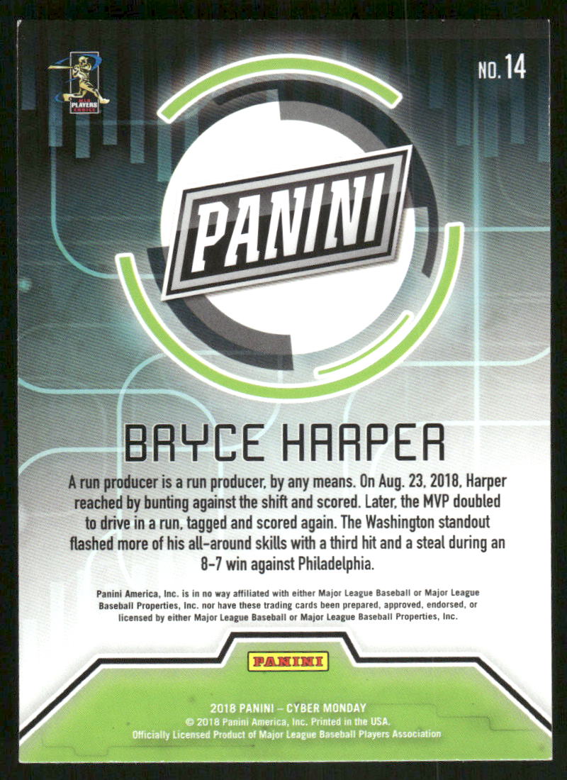 2018 Panini Cyber Monday Bryce Harper #14 Baseball