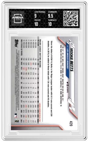 2020 Topps On-Demand 3D Mookie Betts #420 Baseball Arena Club 9.5