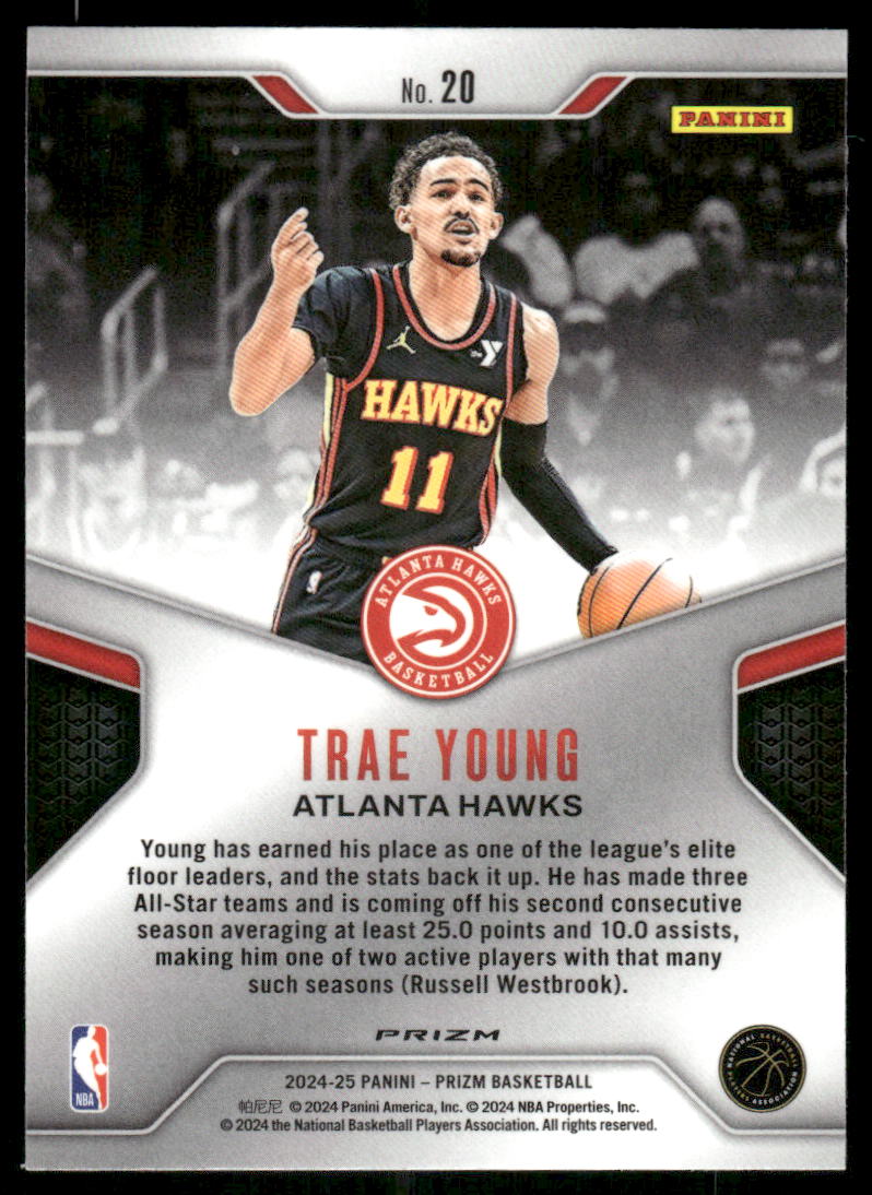 2024-25 Panini Prizm Dominance Trae Young #20 Basketball