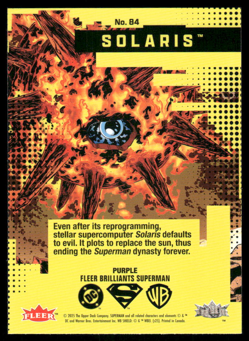 2025 Fleer Brilliants Solaris Purple #B4