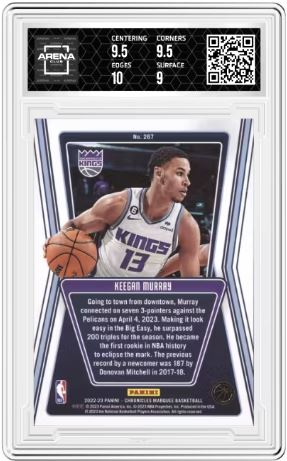 2022-23 Panini Chronicles Keegan Murray #267 Marquee Basketball Arena Club 9.5