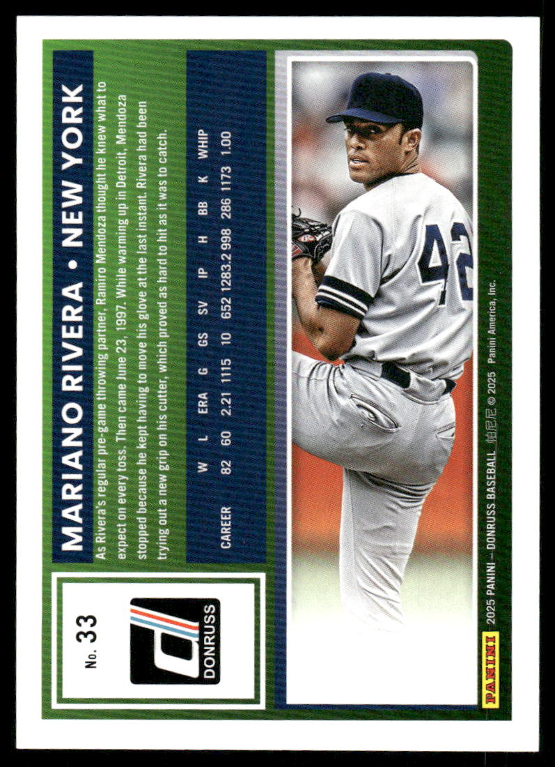 2025 Donruss Mariano Rivera #33 Baseball