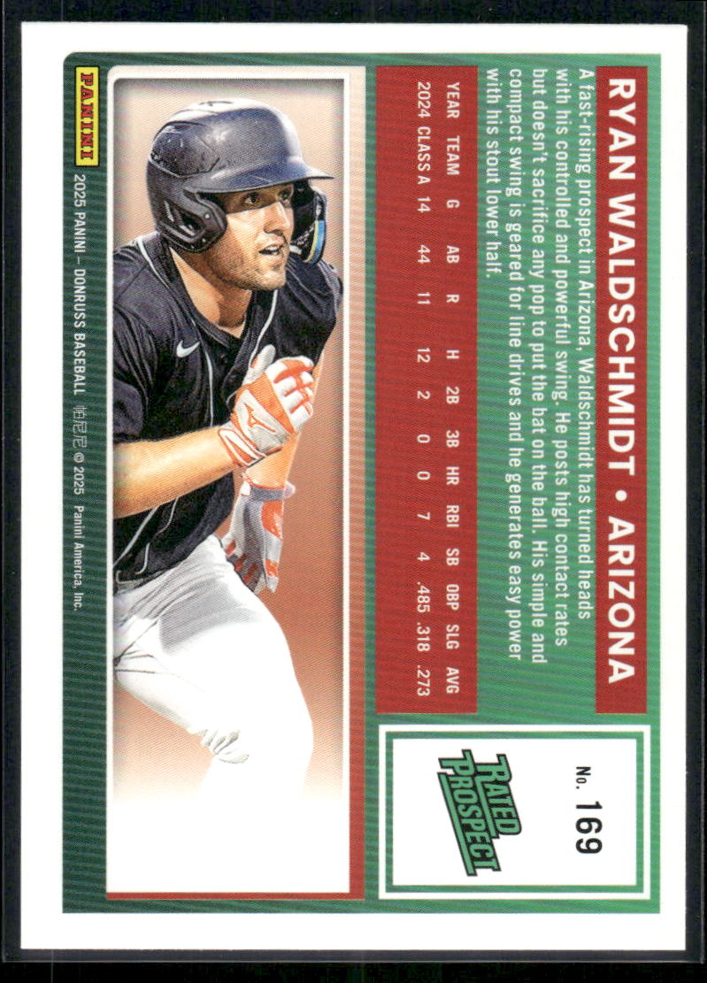 2025 Donruss Ryan Waldschmidt #169 Rockets Rated Prospect Baseball