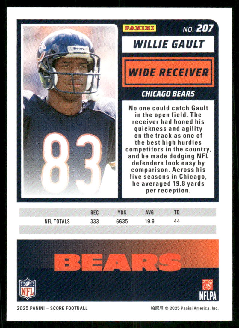 2025 Score A Treat Willie Gault #207 Football