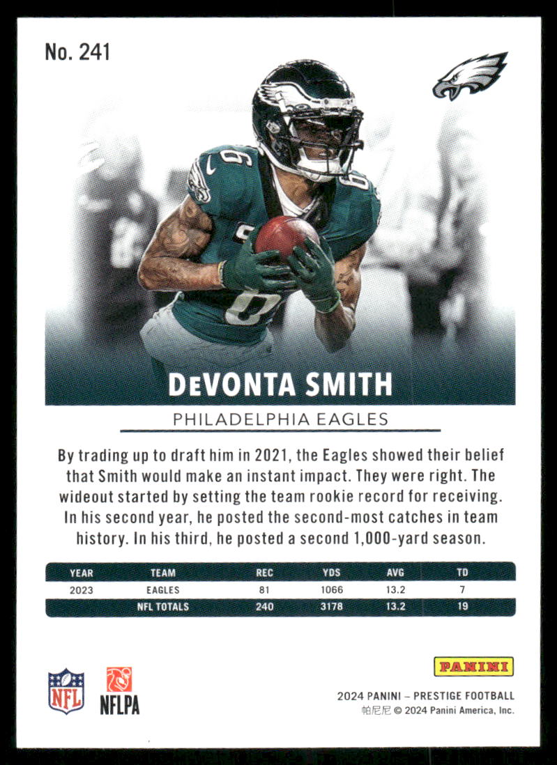 2024 Panini Prestige DeVonta Smith #241 Football