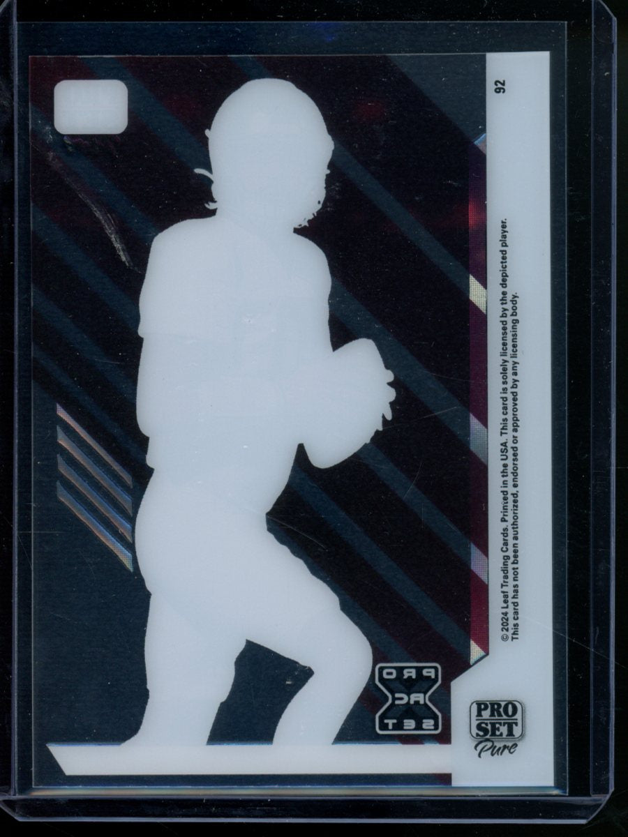2024 Pro Set Pure Sam Hartman #9 9/25 RC Football
