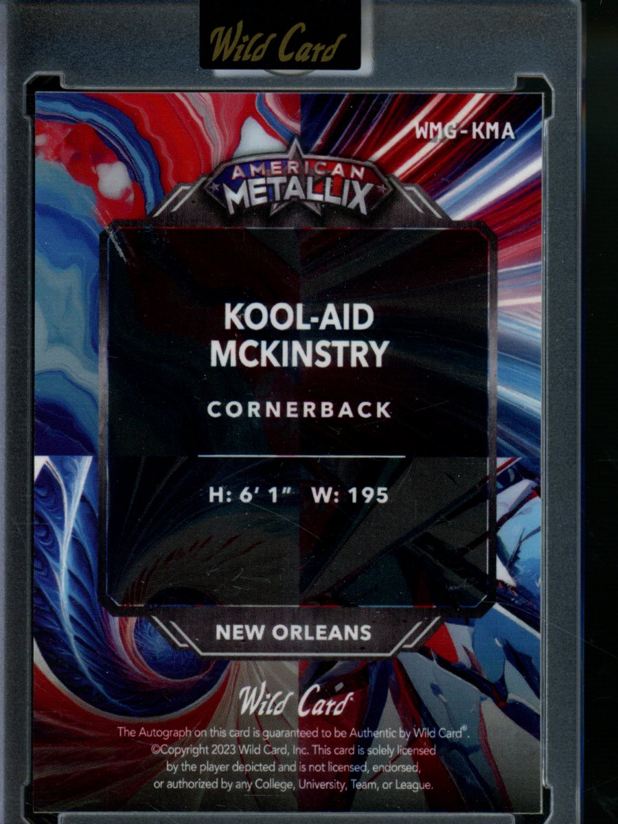 2023 Wild Card American MetalLix Kool-Aid McKinstry #WMG-KMA Autograph 3/5