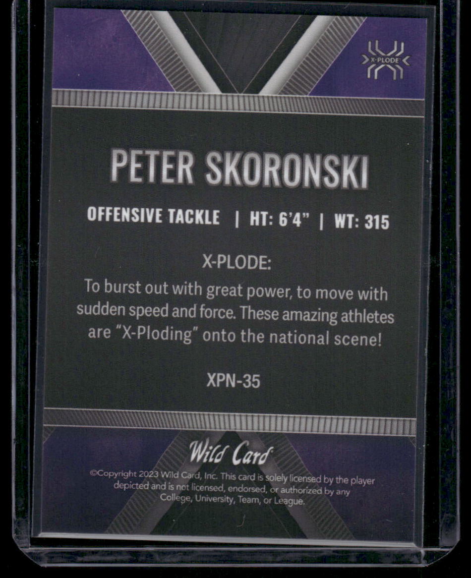 2023 Wild Card National X-Plode Peter Skoronski #XPN-35 6/9 Football