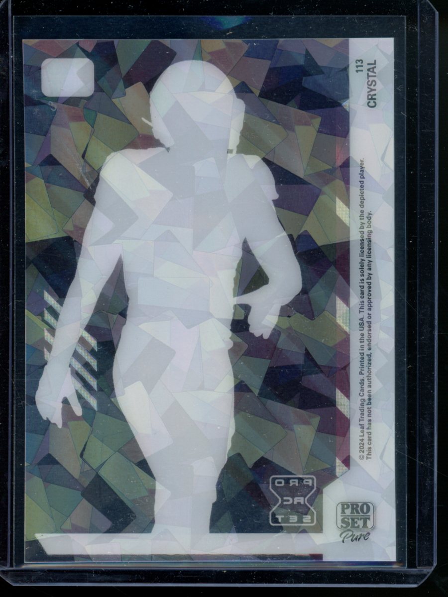 2024 Pro Set Pure Austin Jones #113 Crystal 9/10 Football
