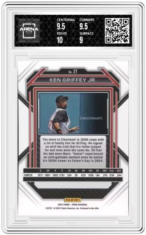2023 Panini Prizm Ken Griffey Jr #27 Baseball Arena Club 9.5
