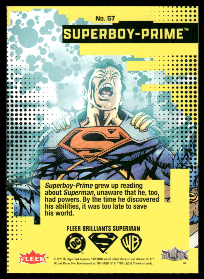 2025 Fleer Brilliants Superman Superboy-Prime #57
