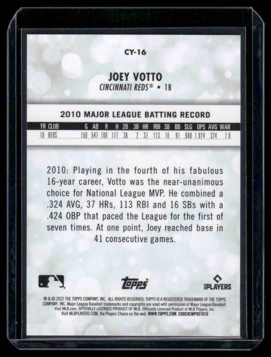 2022 Topps Career Year Joey Votto #CY-16 Baseball