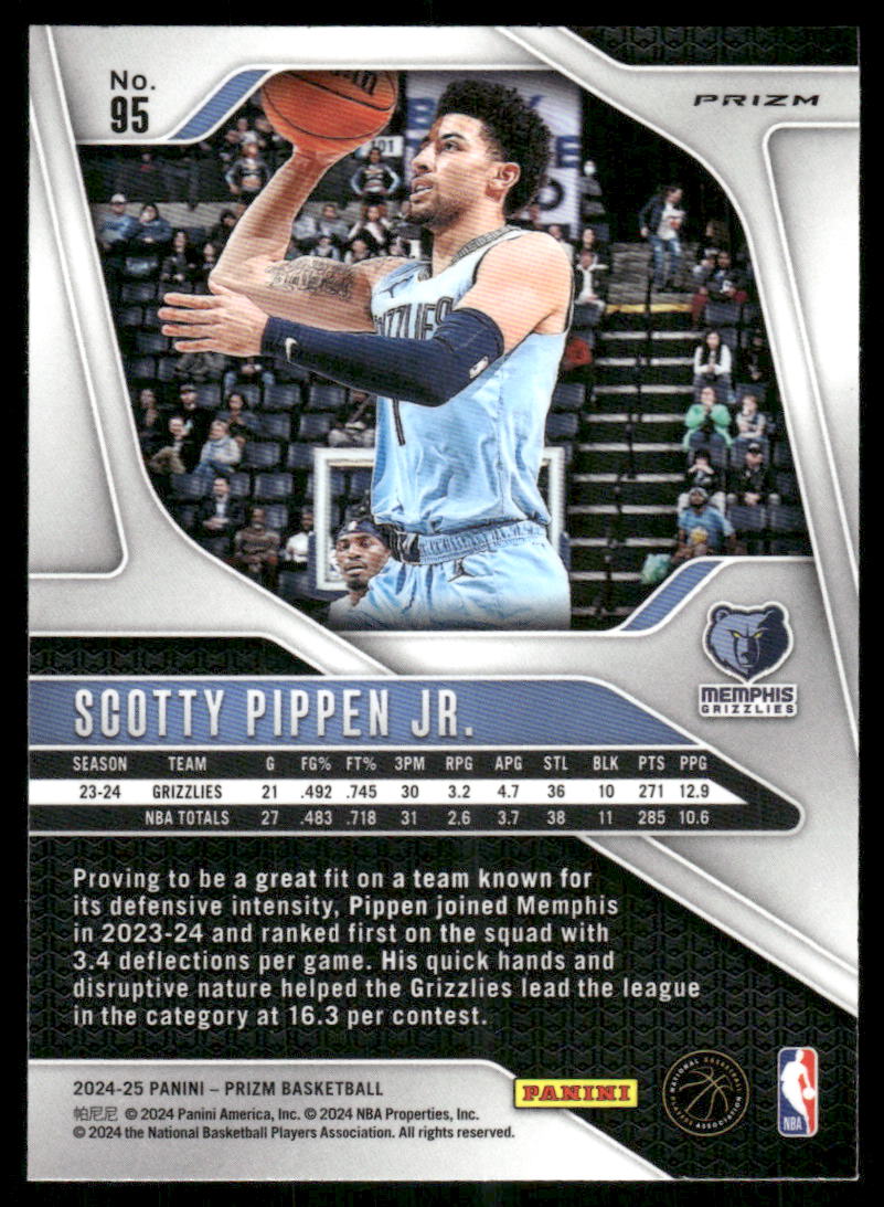 2024-25 Panini Prizm Scotty Pippen Jr. #95 Red White Blue Basketball
