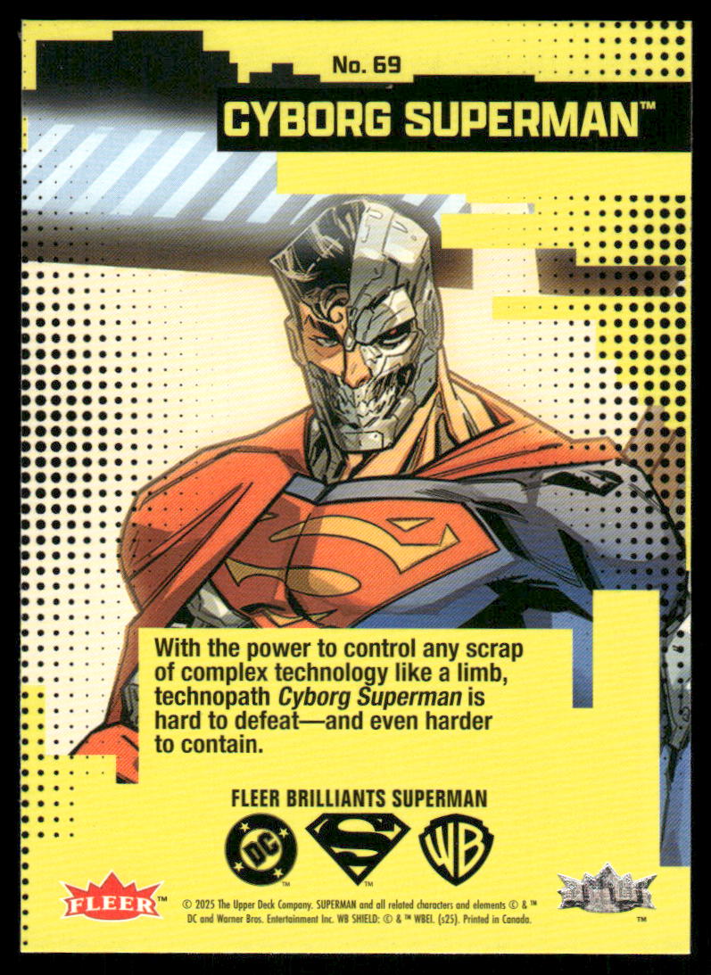 2025 Fleer Brilliants Superman Cyborg Superman #69