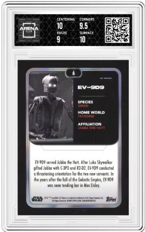 2023 Topps Star Wars EV-9D9 #6 Arena Club 9.5