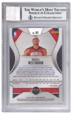 2019 Panini Prizm Russell Westbrook #182 Patch Basketball