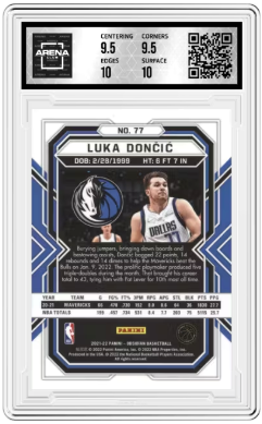 2021-22 Panini Obsidian Electric Etch Asia Luka Dončić #77 Arena Club 10