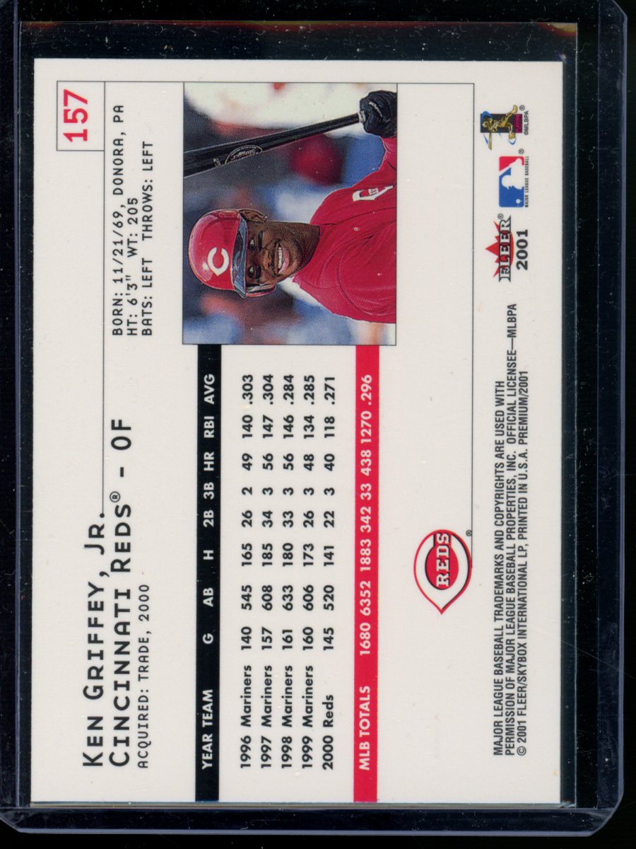 2001 Fleer Premium Ken Griffey, Jr. #157 Baseball