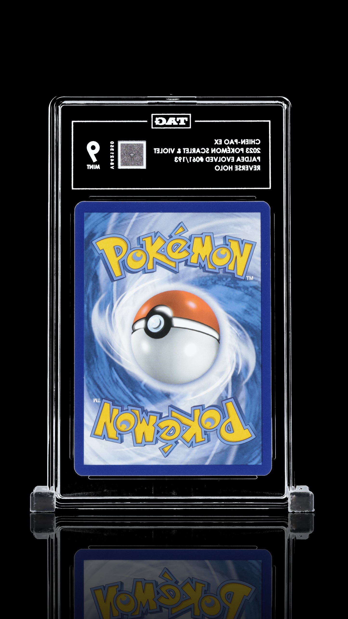 Pokémon Scarlet & Violet Chien-Pao ex #061/193 Reverse Holo Pokémon TAG 9