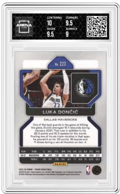 2021-22 Panini Prizm Luka Dončić #223 Basketball Arena Club 9.5