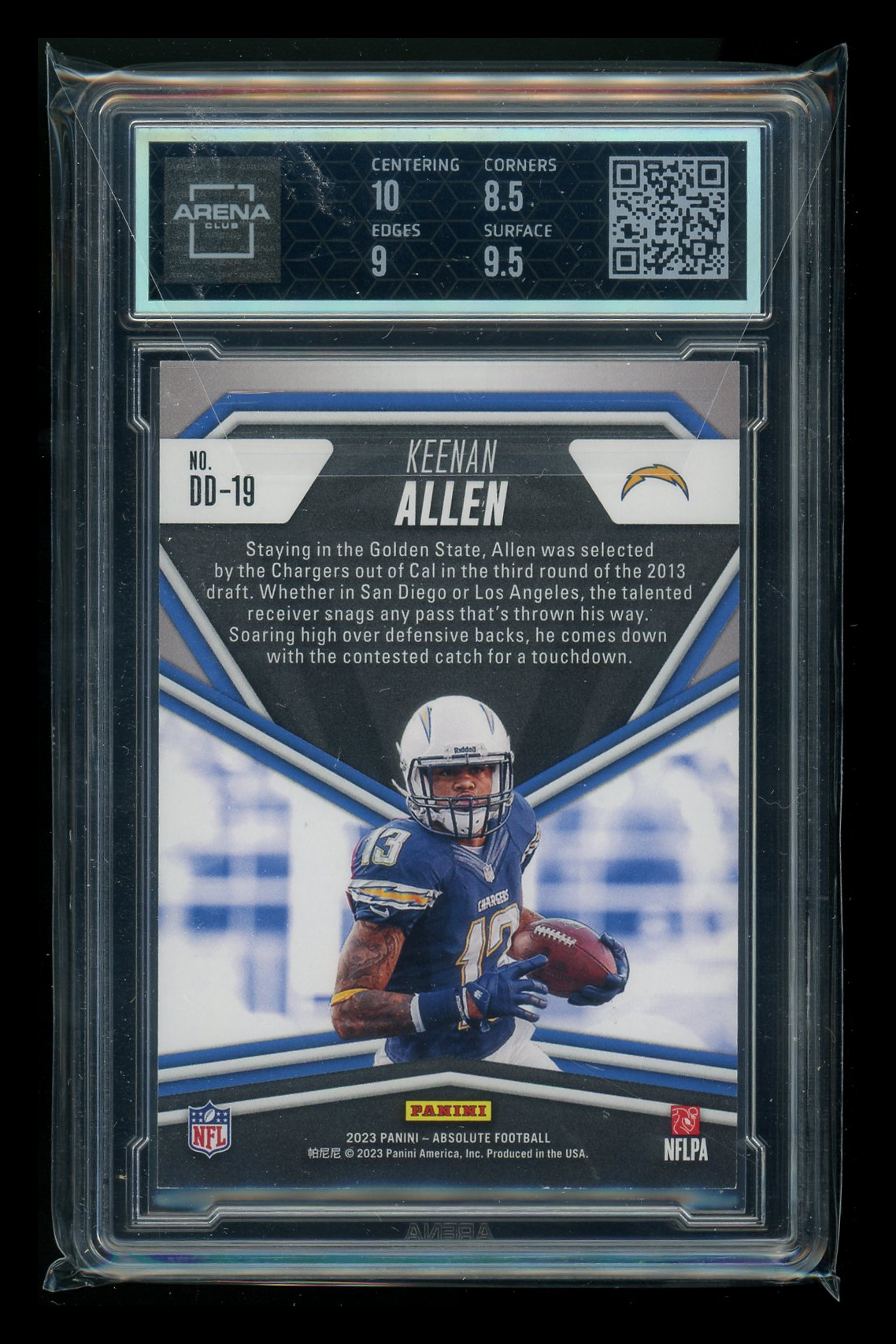 2023 Panini Absolute Draft Diamonds Spectrum Red Keenan Allen #DD-19 020/100 AC9