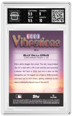 2024 Topps Big League Good Vibrations Elly De La Cruz #GV-6 RC Arena Club 9.5