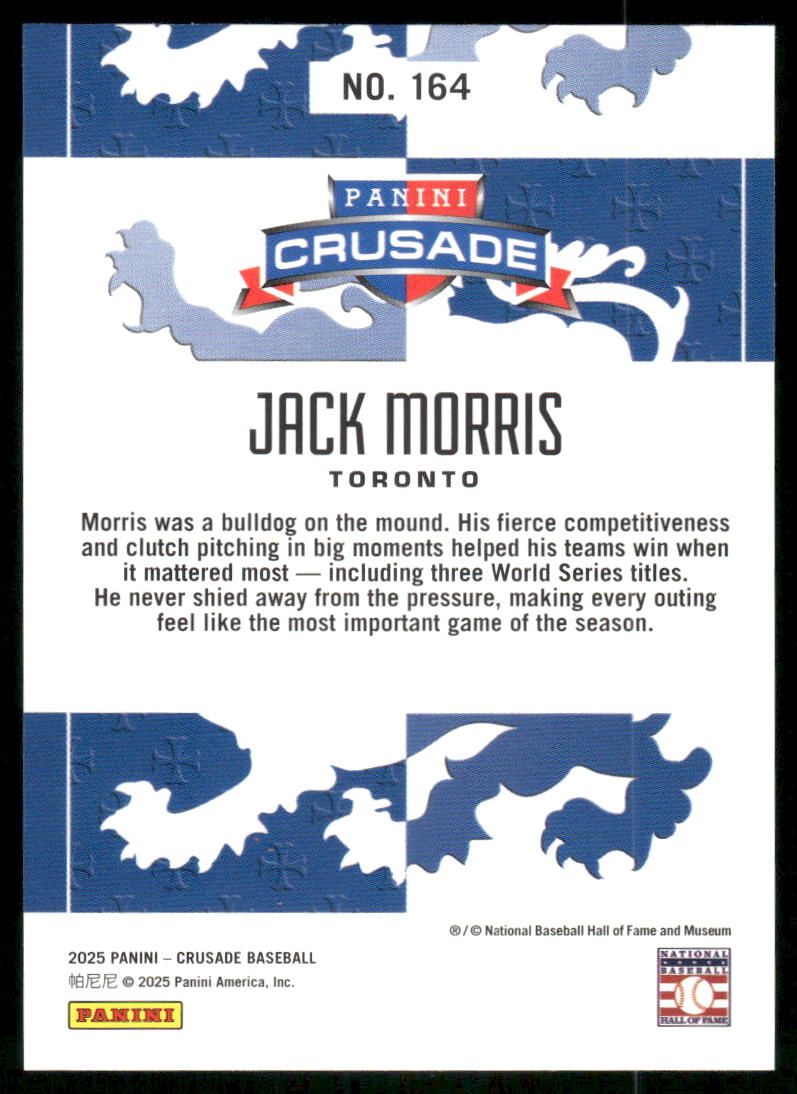 2025 Panini Crusade Jack Morris #164 Baseball
