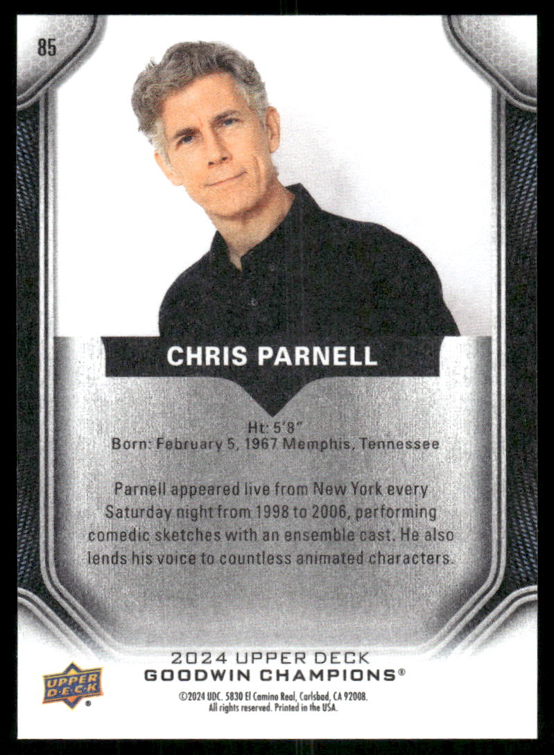 2024 Upper Deck Goodwin Champions Chris Parnell #85